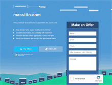 Tablet Screenshot of massitio.com
